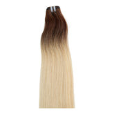 Extensions Cheveux Lisses NahaHair – Tie and Dye #4/613 Châtain Clair & Blond, 100 % naturels, texture premium